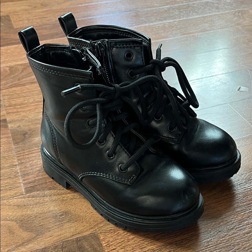 Wonder Nation Black Toddler Boots